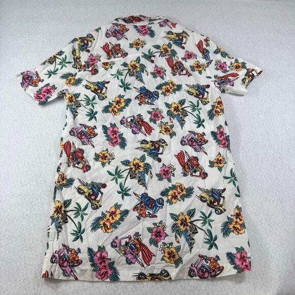 Marvel XS Hawaiian Button Down Heroes Resort Wear Spiderman Captain America - Picture 9 of 12